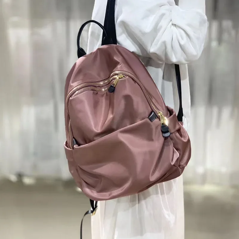 

Nylon Backpack Women's Luxury Brand All-matching Large Capacity Casual 2023 Waterproof Shoudler Bags