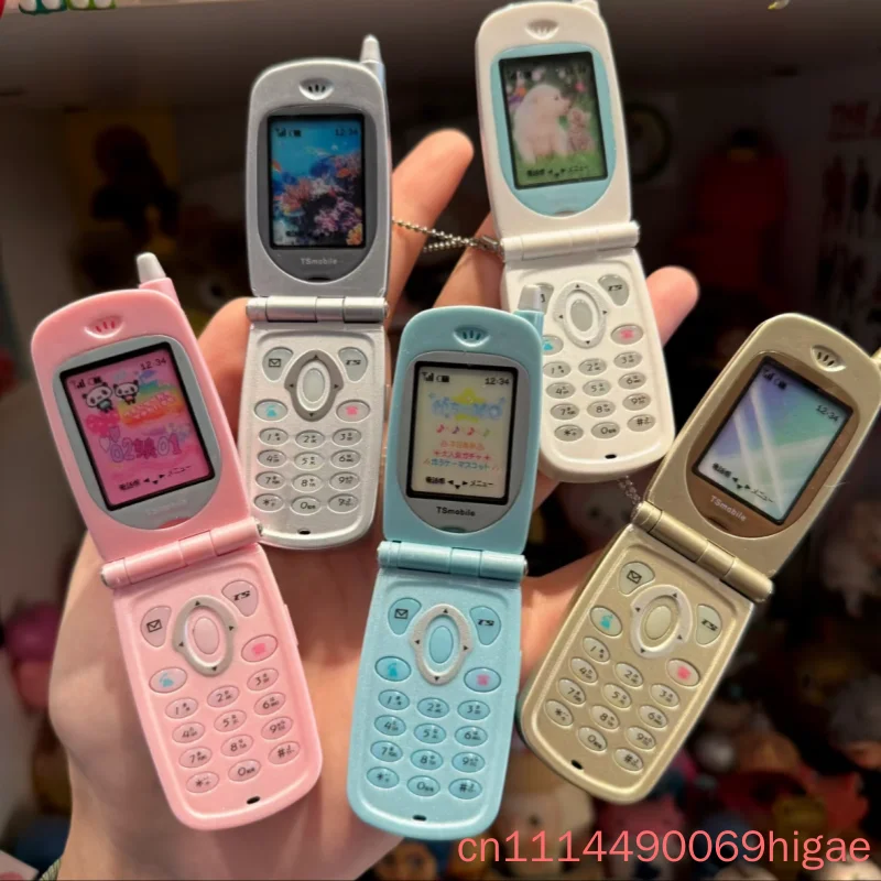 In-Stock Original Japan Toys Spirits Mini Flip Phone Recorder Plus Version Phone Shape Gacha Retro Miniature Toys Surprise Gifts