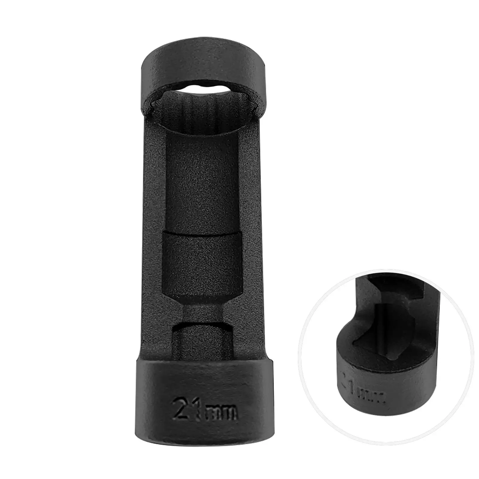 Imagem -05 - Strut Nut Soquete com 12 Pontos Portátil Profissional Resistente Compacto Chave Sextavada Instalar Facilmente Acessório Preto 21 Milímetros