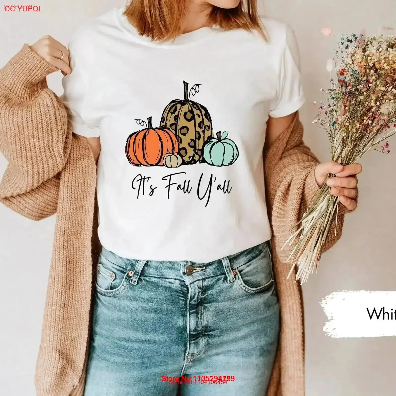 Its Fall Yall T Shirt Pumpkin patch Outfit Hello Autumn vintage Washed streetwear graphic designer clothes Versatile Stylish