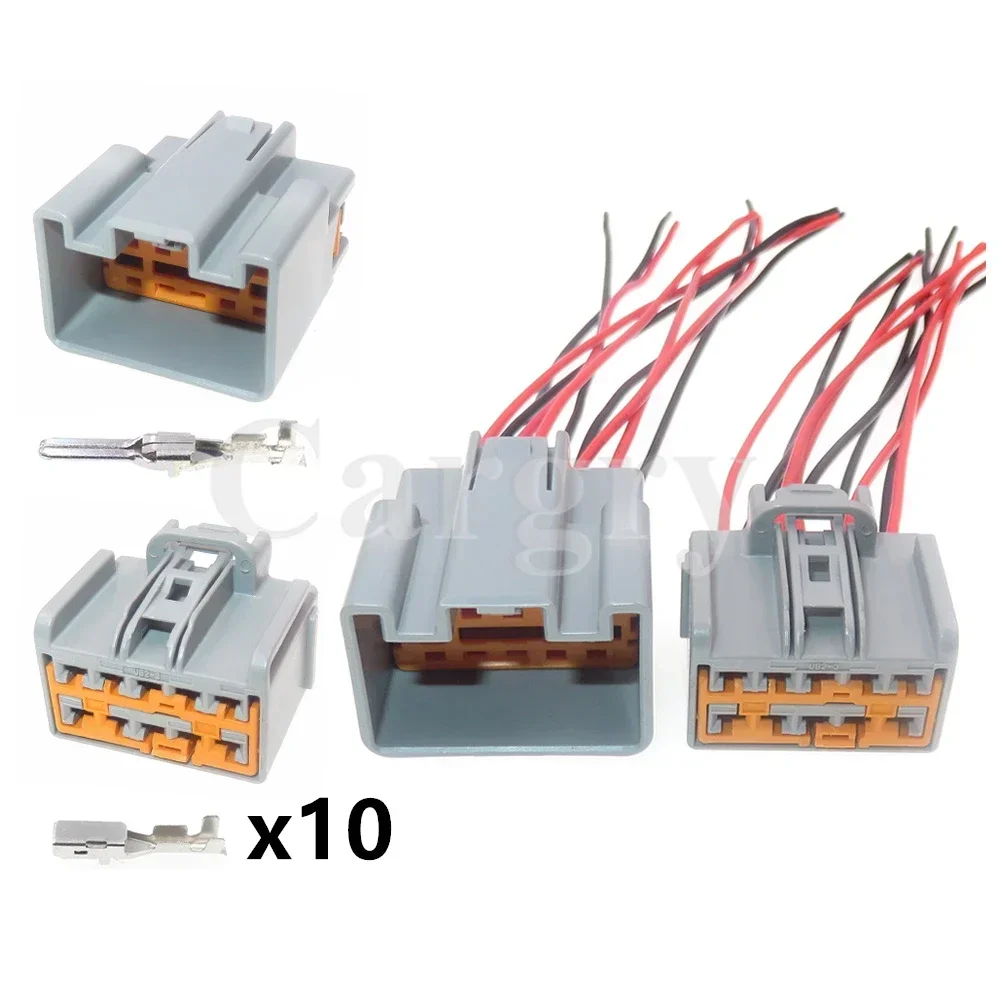 1 Set 10P 7282-6457-40 7283-6457-40 AC Assembly Car Plastic Housing Unsealed Socket With Terminal Auto Male Female Docking Plug