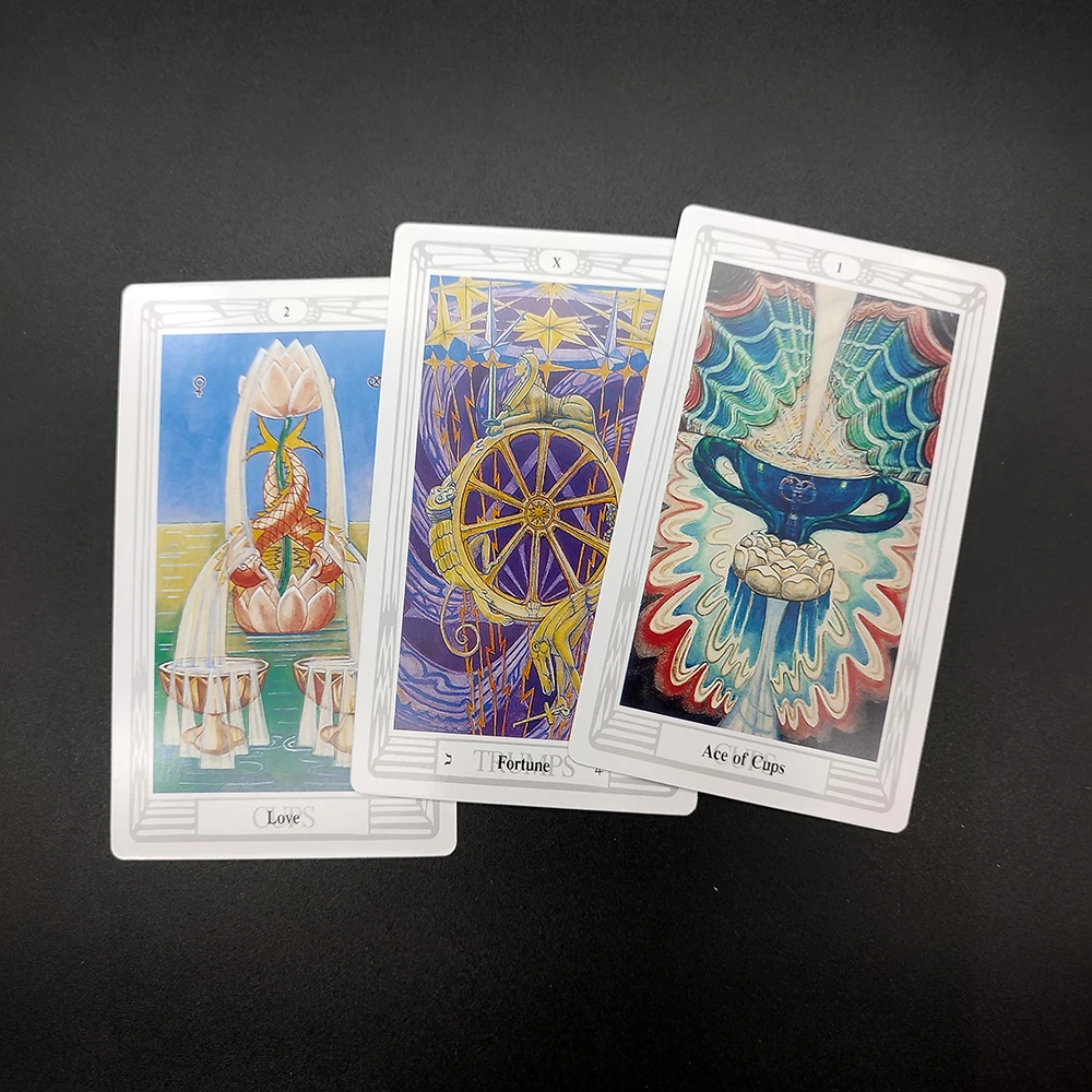 12x7cm Thoth Divination Tarot Deck with Guidebook High Quality Dnd Tarot English Cards Friends Family Prophecy