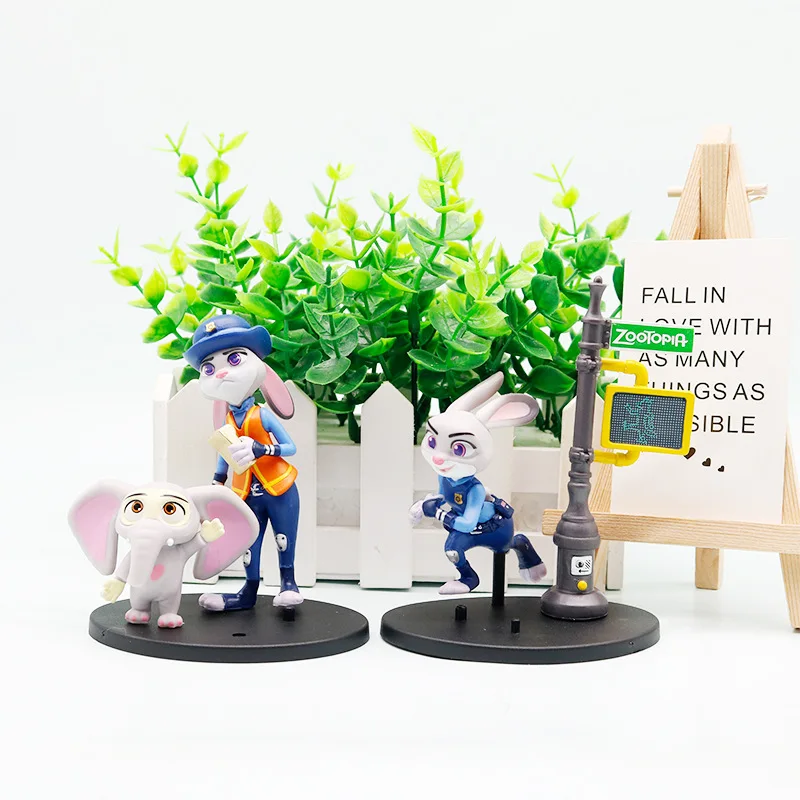 

Удивительные Zootopia Animals, экшн-фигурки, игрушки, кролик Джуди Хоппс, лиса, Ник Уайльд, фильм, детские подарочные коллекционные фигурки