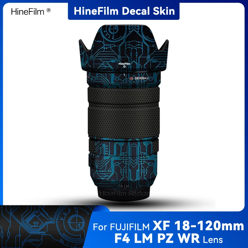 Hinefilm Skin for Fuji XF18-120 F4 Lens Decal Skin XF 18-120 F4 Lens Sticker for Fujifilm XF18-120mm F4 LM PZ WR Wrap Cover Skin