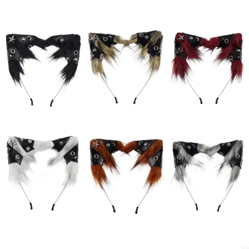 

831A Хэллоуин Костюм Головной убор Уши животных Мягкий головной убор для ролевых игр