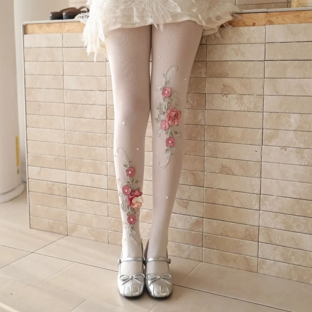 meias-calcas-femininas-elegantes-com-bordados-florais-3d-e-perolas-estilo-lolita-para-festas