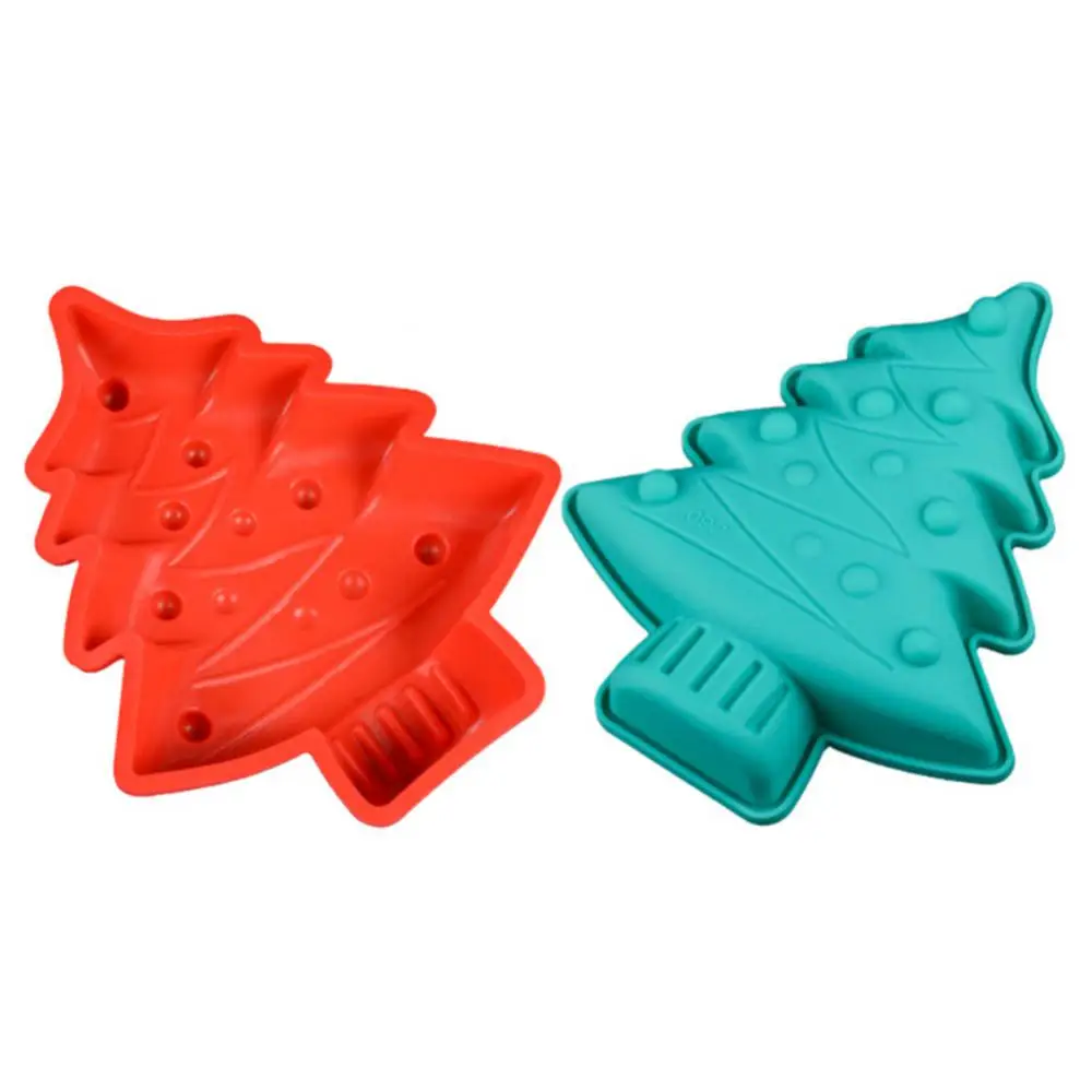 2/3/4PCS Christmas Tree Silicone Cake Mold Cake Decorating Tools Set Mini Baking Pan Fondant Chocolate Moulds Kitchen Baking