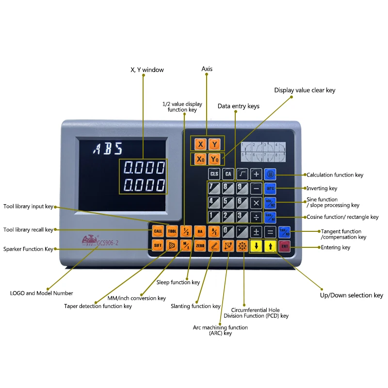 Imagem -02 - Axis Lcd Digital Readout Dro Grupo 501000 mm Escala Linear Codificador Régua Grating para Torno Fresagem Dro Grupo Pcs Hxx2