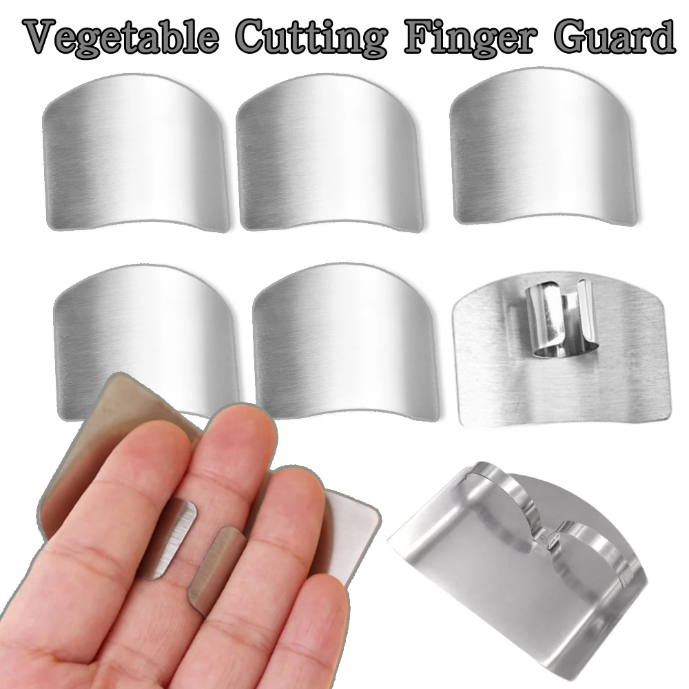 New Finger Hand Protector Stainless Steel Guard Knife Slice Shield Kitchen Tool Vegetable Cutting Hand Single Finger Protector