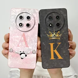 For Honor X9c Case Honor X9c 5G Cover Fashion Crown Letters Durable Bumper Lens Protective Back Phone Cases On Honor X9c Funda