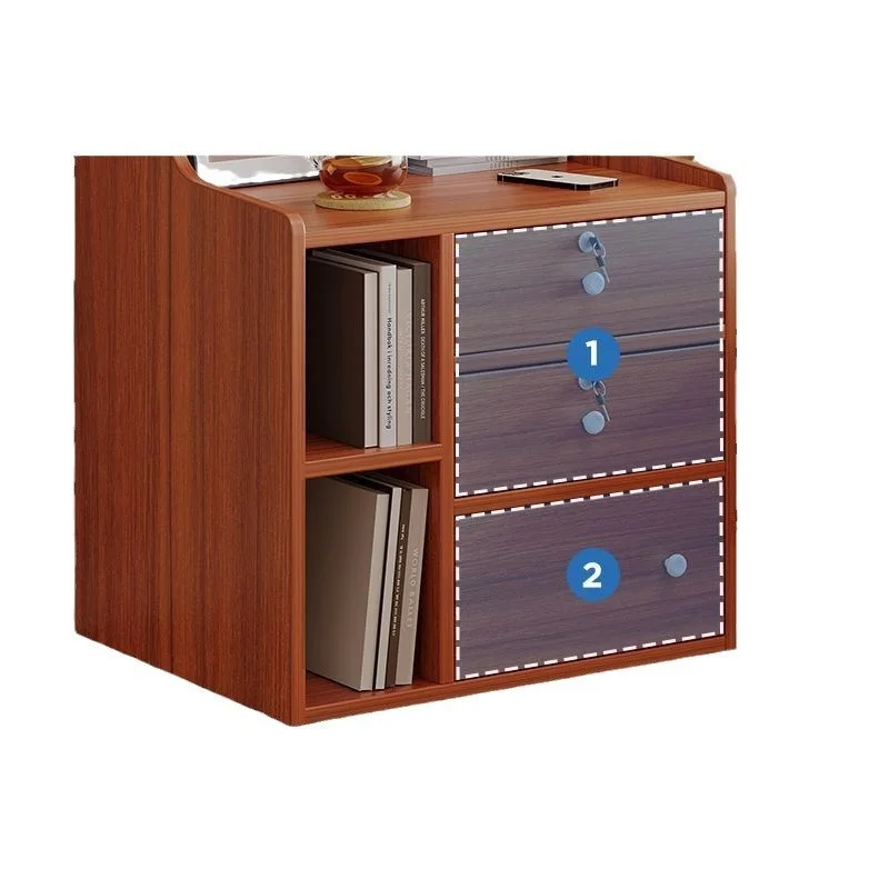 

Bedside table with lock simple modern small bedroom simple home
