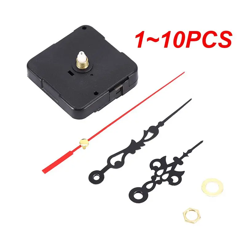 1~10PCS Mute Quartz Wall Clock Movement Mechanism+Hands Needles Kit Practical Movement Repair Repair Parts Replacem