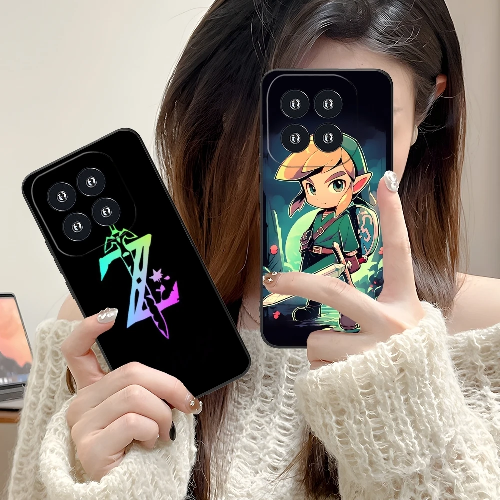 Painting Z-Zelda-s Color Mobile Cell Phone Case for Xiaomi 14 13 12 11 10 9 T Ultra Lite Pro S SE X 5G Black Phone Cover Shell