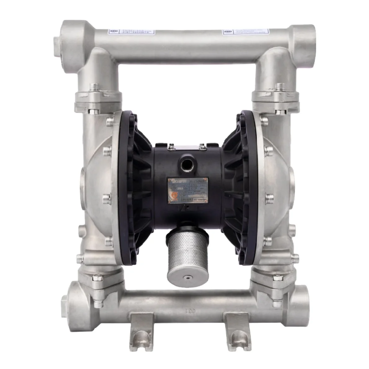 QBY3-50P Stainless Steel High Flow (378.5 L/min) Low Pressure Diaphragm Pump American Style Outlet for Chemical Plants Pneumatic