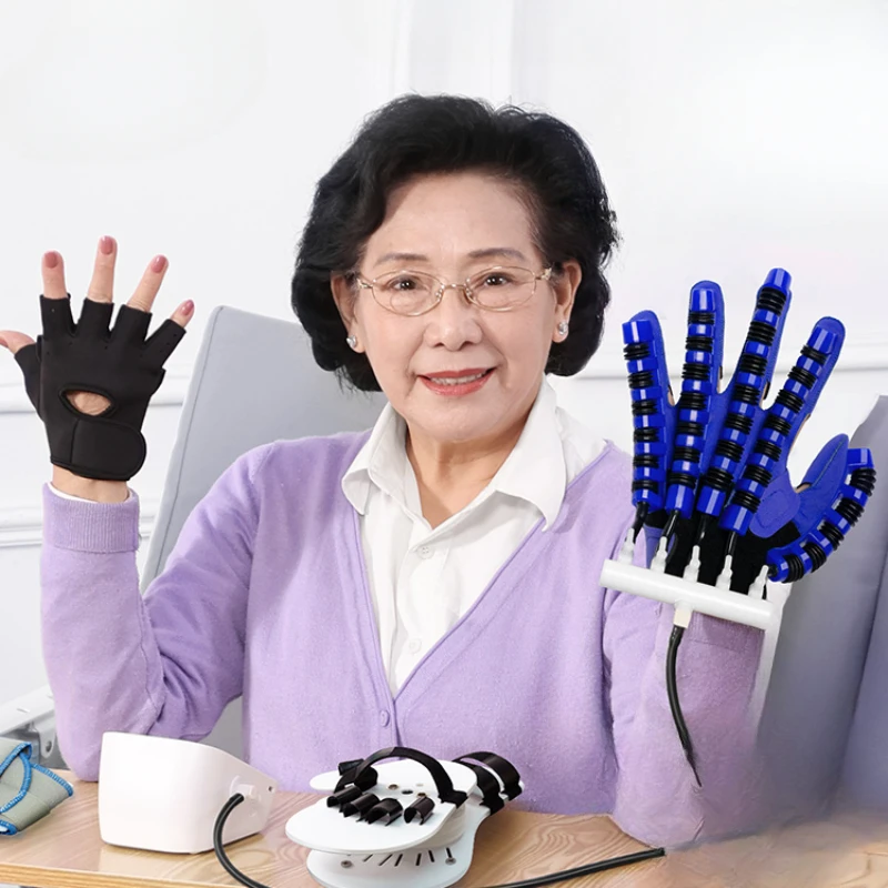 

Finger Hand Rehabilitation Training Equipment, Five Finger Stroke, Hemiplegia Exercise, Recovery, Electric Robot, Massage Gloves