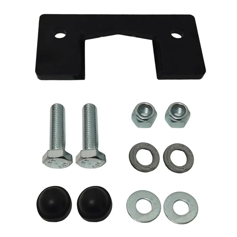 Trailer Bar Safety Board Set for Discovery 3/4 Detachable Swan Neck Tow Bar Security Plate with Fixings Caps Car Accessories