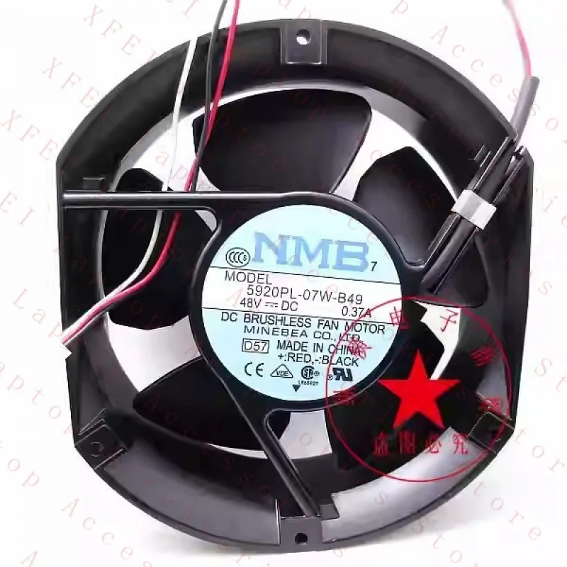D  FOR NMB 5920PL-07W-B49 DC48V 0.37A 17251 3-Wire Inverter Cooling Fan