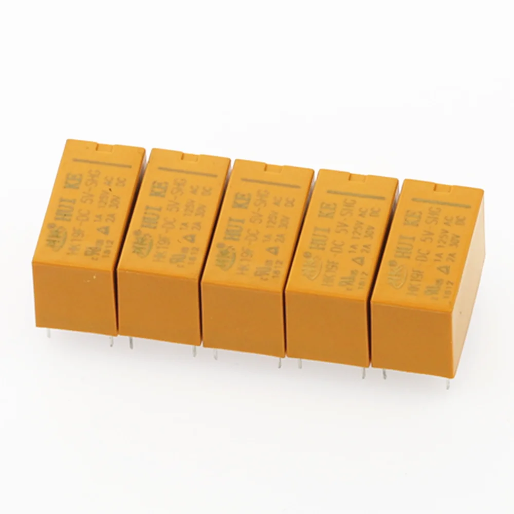 5PCS Relay HK19F-DC3V-SHG HK19F-DC5V-SHG HK19F-DC12V-SHG HK19F-DC24V-SHG HK19F 3V 5V 12V 24V 8PIN