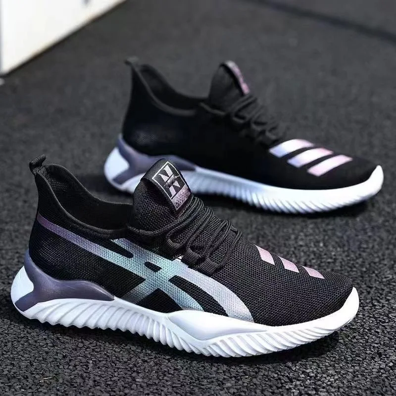 Fashionable and Comfortable Men's Casual Sneakers with Soft Sole for Running and Leisure