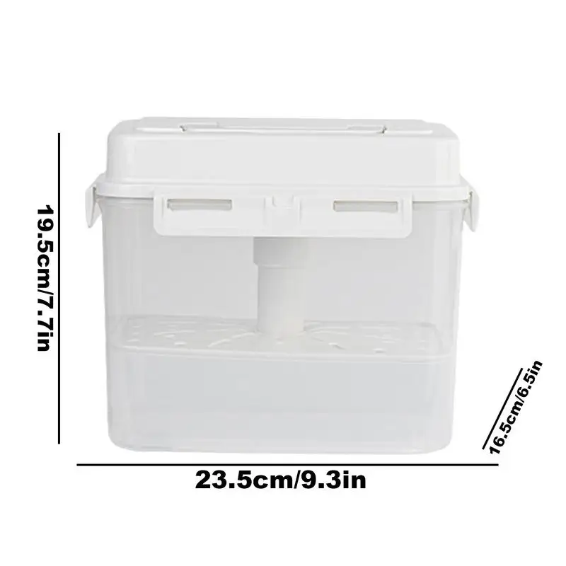 Kimchi Containers 4/5L Airtight Kimchi Box Fermentation Container with Handle and Lid Clear Kimchi Press Fermentation Storage