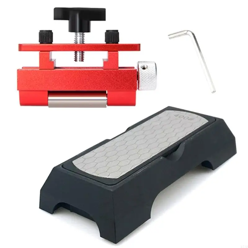 Honing Guide Edge Sharpening Jig with Sharpening Stone Chisels Honing Guide Fixed Angle Jig Guide Tool for Planer 37JD