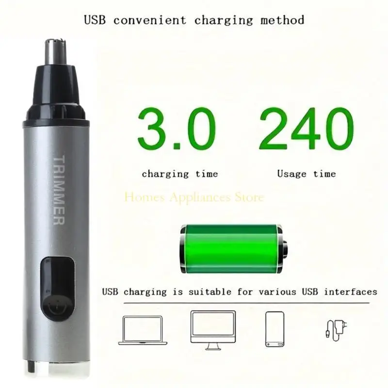 D0AB Beard Grooming Tool 5 in 1 أداة حلاقة كهربائية مقاومة للماء ملمس ABS