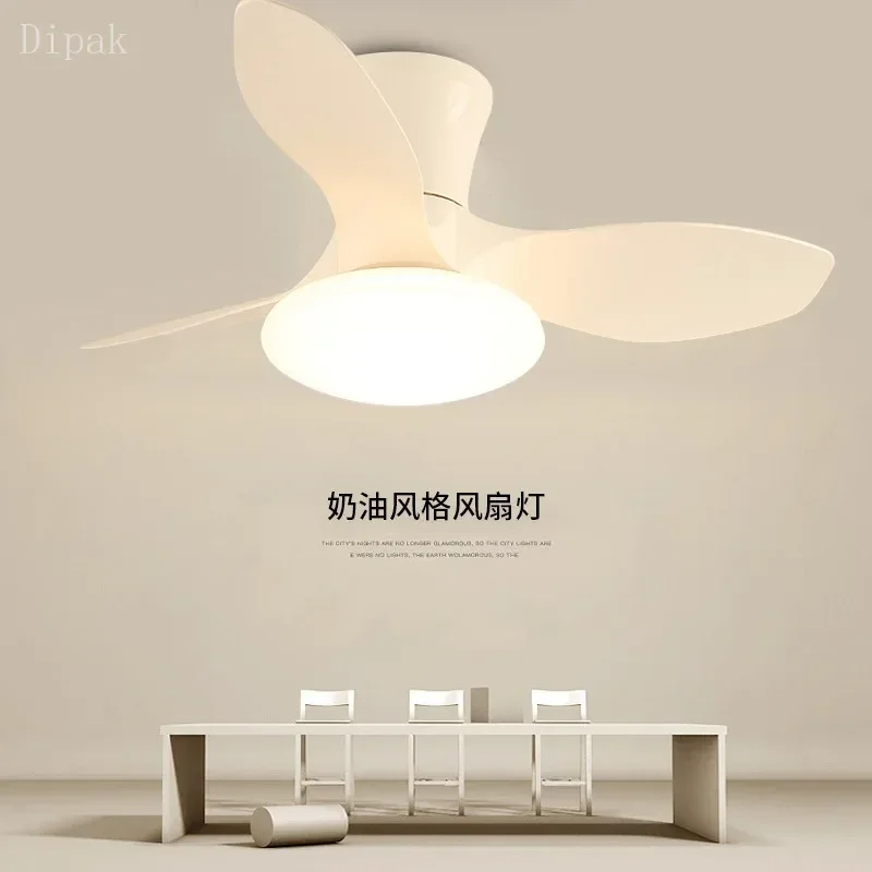 Bedroom remote control fan light Fashion32 Inch ceiling fan LED light home living room dining room slim kids room