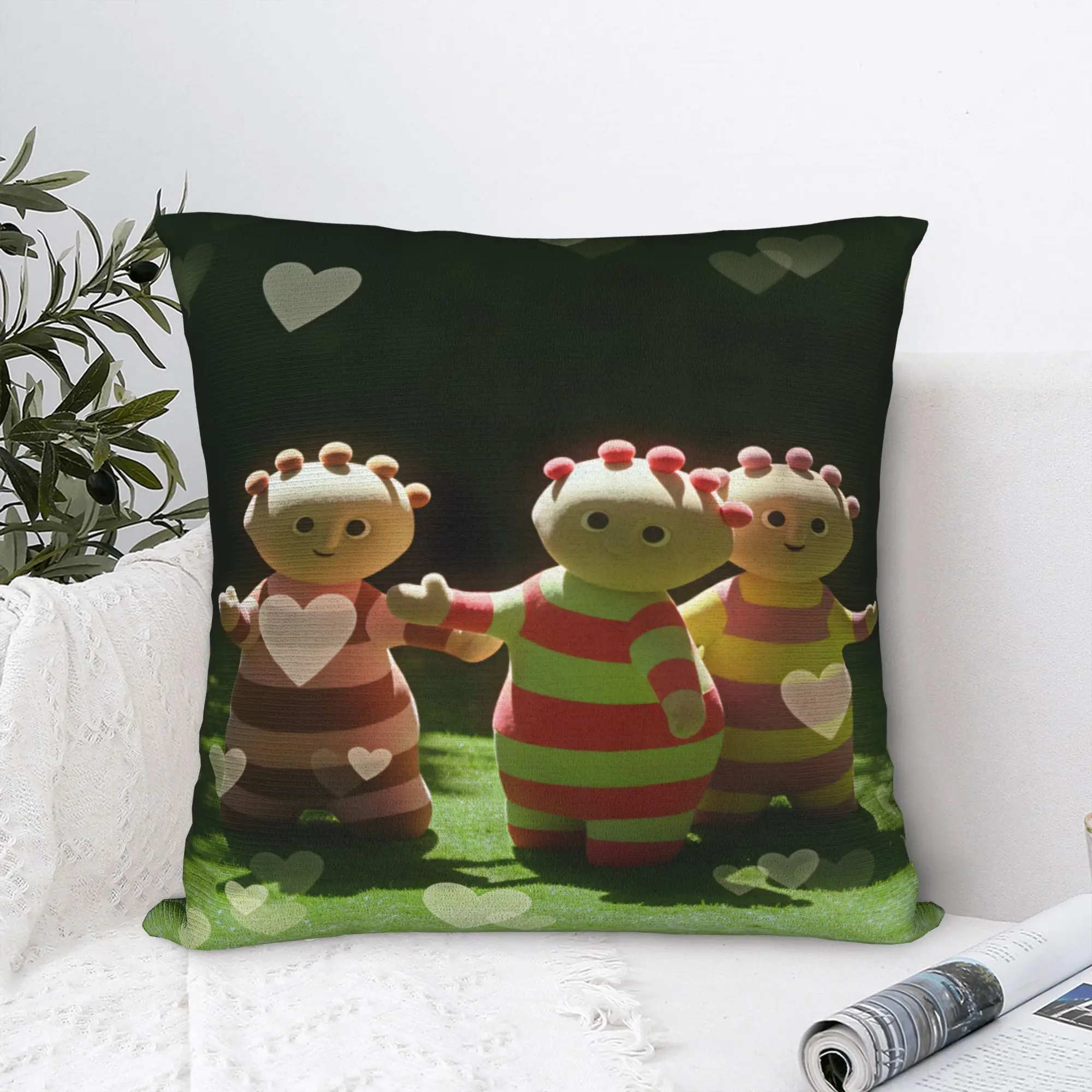 The Haahoos In the night garden Pillow Case  Comfy Pillow Cover Cute Funny Pillowcases For Sofa Bedroom Home Decor