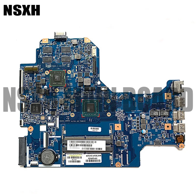 Notebook 17-AK 17-AK014NA A6-9220 Laptop Motherboard 926195-601 929495-601 16892-1 Mainboard 100% Tested Fully Work