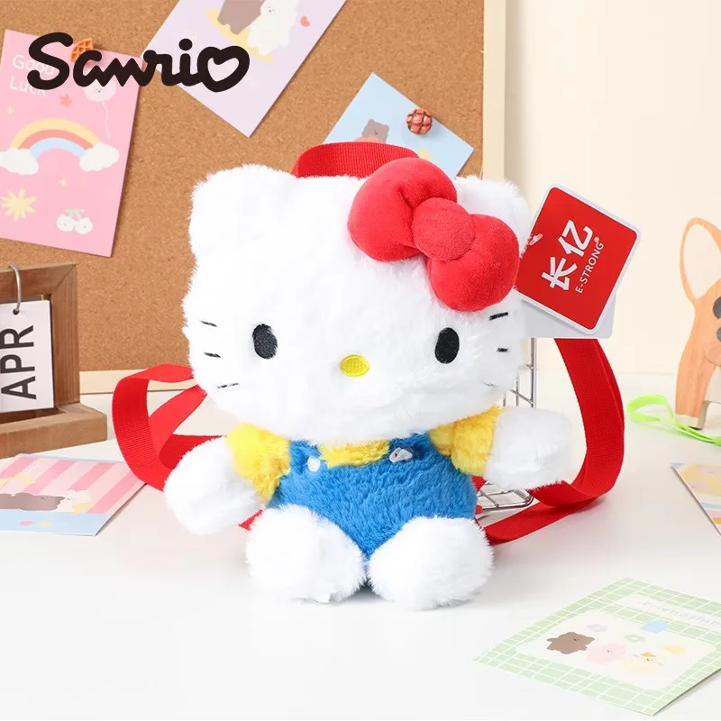 

Подлинная аниме Sanrio Hello Kitty, мягкая игрушка, женский Kawaii KT, рюкзак на плечо с котом, женский школьный рюкзак, кукла, подарок на день рождения для девочек