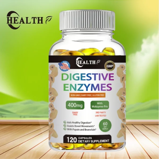 Digestive Enzyme Supplement Capsules for Adults Boost Immune System Support Healthy Digestion