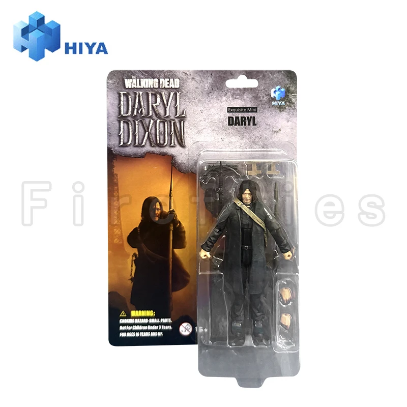 1/18 HIYA 3.75 pouces figurine exquise Mini série The Walking Dead Daryl Dixon Daryl Anime jouet