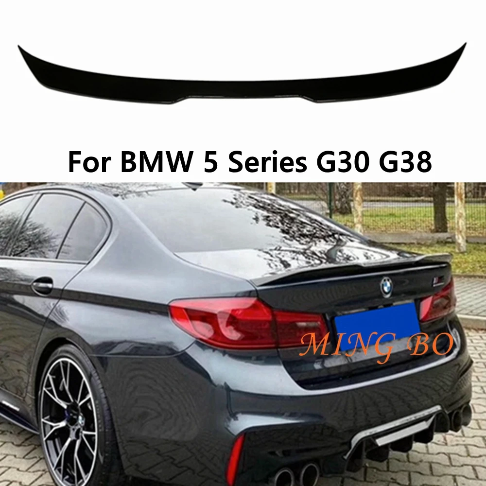 

For BMW 5 Series G30 G38 F90 M5 2017+ ABS Glossy black Back Wing Lip Rear Spoiler PRO/MP/M4/M5/PSM Style