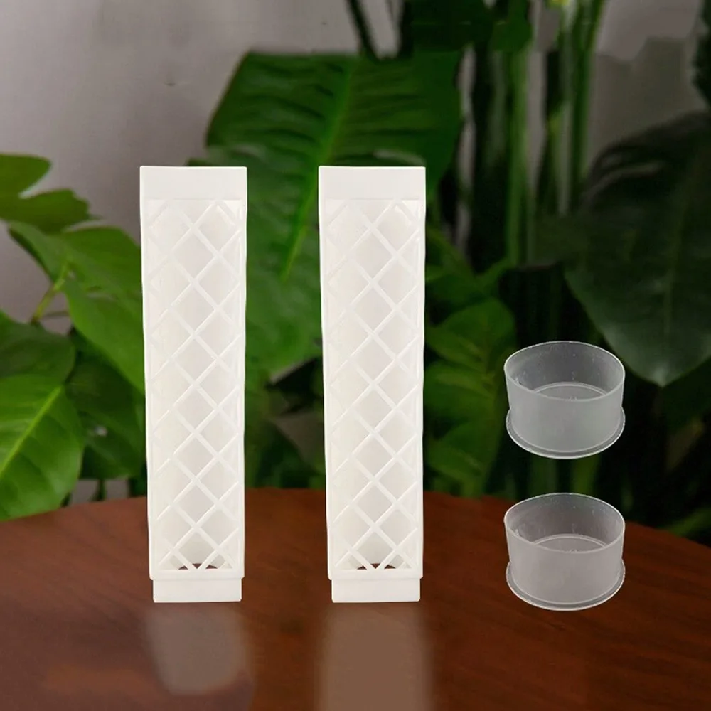 D-Shaped Self-Watering Plant Drip Adjustable Flow Rate Plastic Plant Climbing Stick Plants Growth Stand Automatic Watering