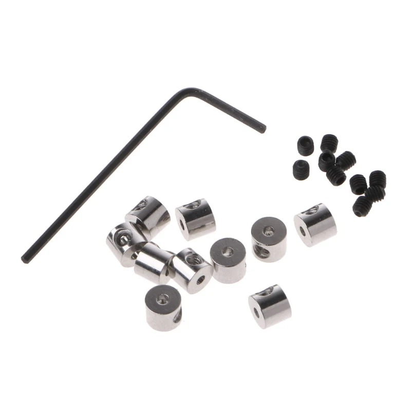 10 Pieces/Set Pin Keeper Practical Locking Clasp Pin Backs Replacement with Wrench Tools Sturdy Pin Locks Smooth Surface