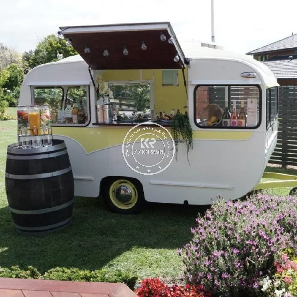 

2024 Food trailer Colourful Customized Mobile Kitchen Food Truck Coc Certificate Pizza Coffee Cart Ice Cream Food Truck