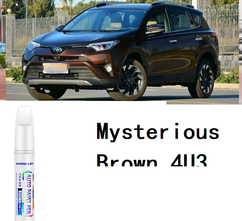 

Подходит для ремонта краски Toyota для ручки для ретуши царапин Кристально-коричневый 4X9 Таинственный коричневый 4U3 Янтарно-коричневый 4U3 Платина 4V8