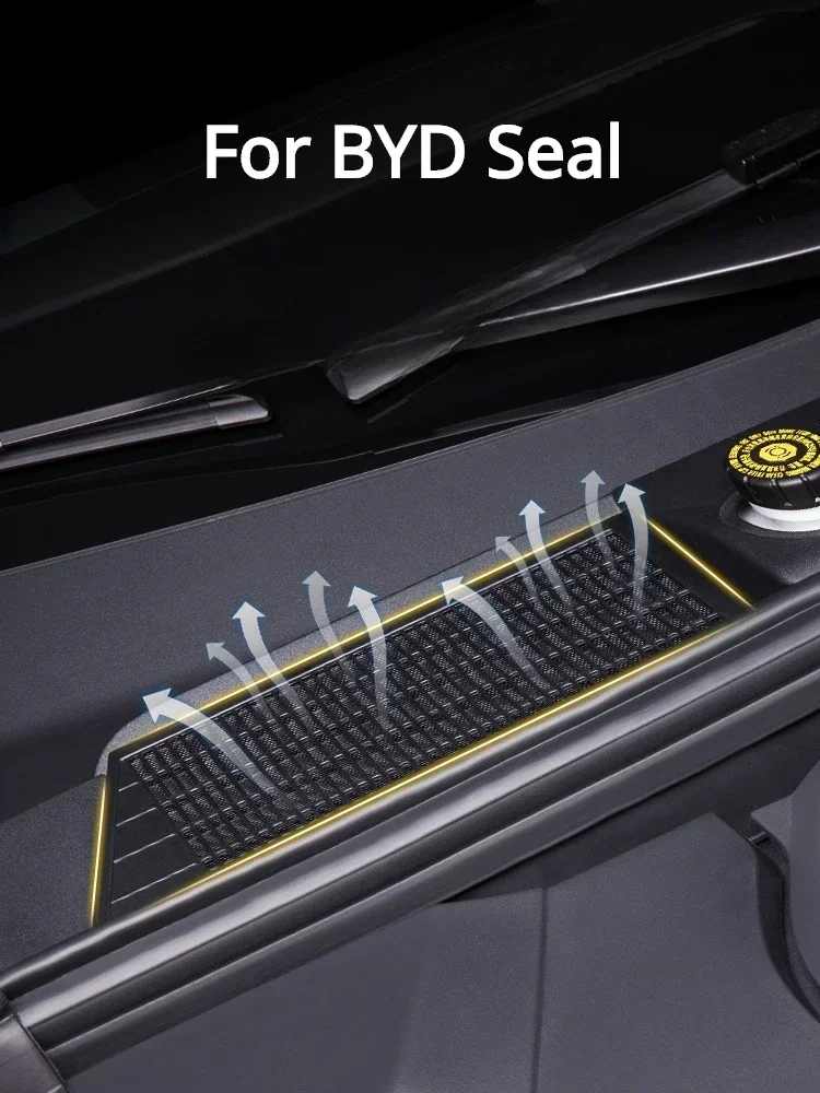 For BYD Seal EV Front Trunk Air Intake Insect-proof Net Air Conditioner Air Inlet Protective Cover Accessories