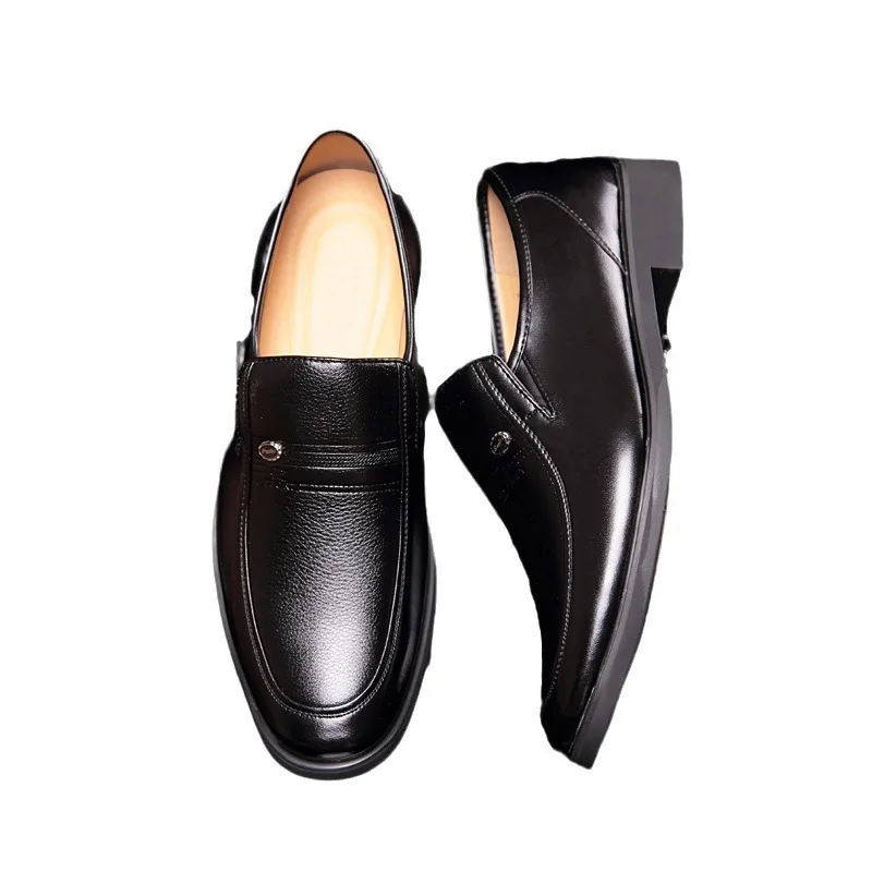 Mocassins habnommée en cuir respirant pour hommes, mocassins à enfiler, chaussures de conduite noires, chaussures formelles, marque de luxe, grande taille 40-44, 2024