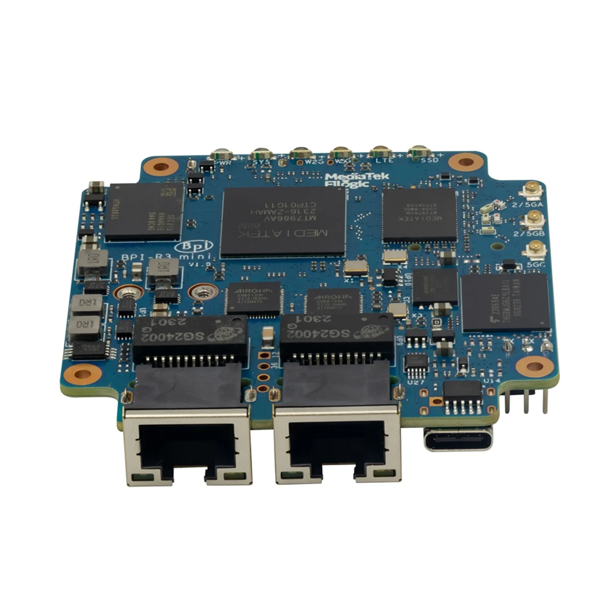 Imagem -04 - Mini Router Board para Banana pi Bpi-r3 Mt7986 Arm A53 2g Ddr4 8g Emmc Suporte Wifi e 2x2.5gbps