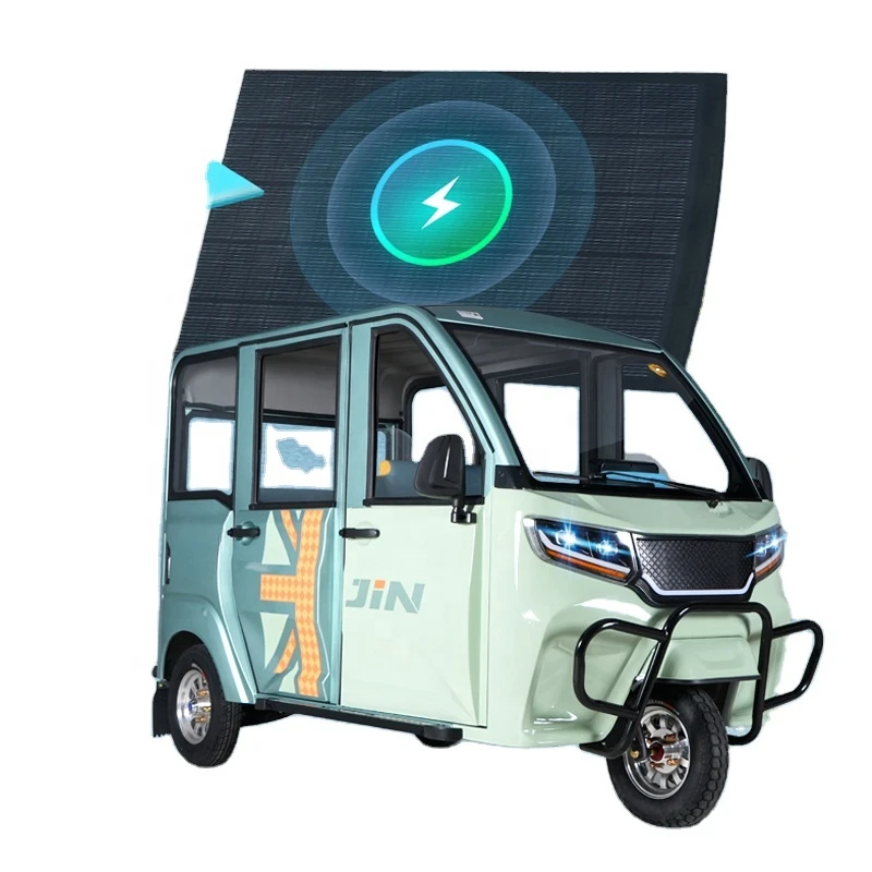 2024 Hot New Products cheap price big power Solar powered automatic power generation e-rickshaw electric Tricycles for Passenger