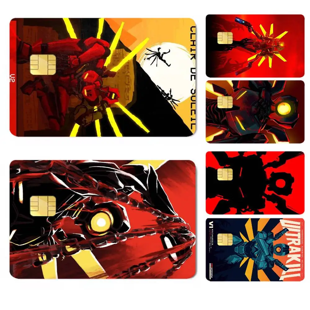 ULTRAKILL G-Game-e Credit Card HD Stickers Premium matte film effectively prevents fingerprints and daily abrasion.