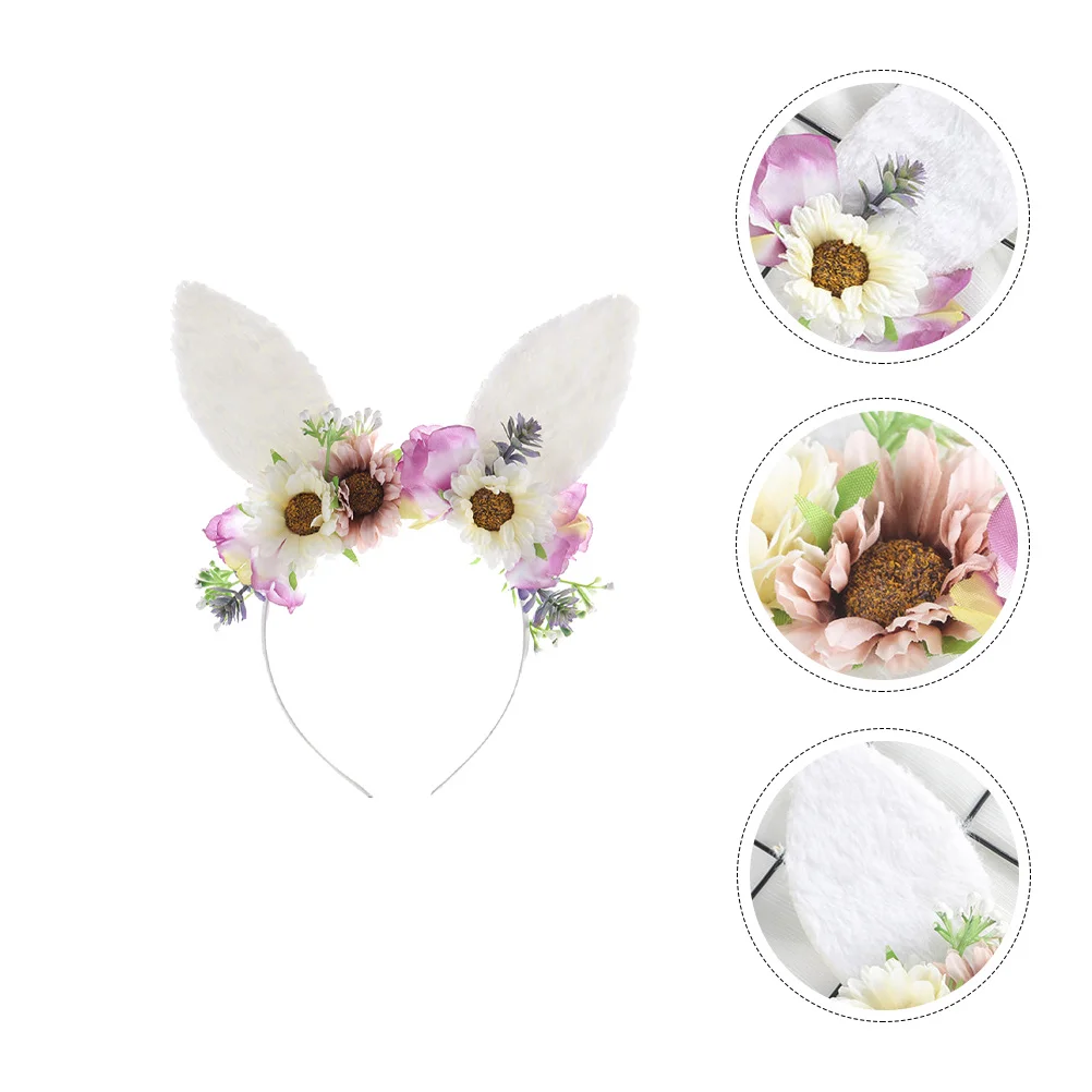 

Easter Guft Artificial Flower Headband Hair Jewelry Party Prop Accessories Bride Hairband