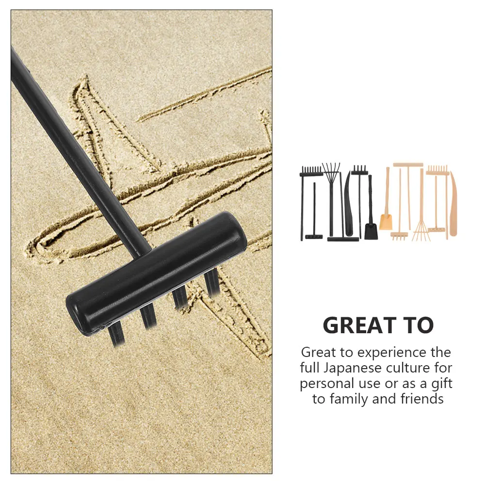 14 قطعة مجموعة أشعل النار لحديقة زن صندوق الرمل أدوات التأمل الصغيرة لملحقات طاولة الرمل أدوات حديقة زن صندوق الرمل