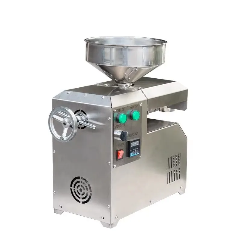 

Stainless Steel Cold and Hot Press Small Coconut Olive Peanut Sunflower Seed Chia Seed Sesame Walnut Flax Oil Press