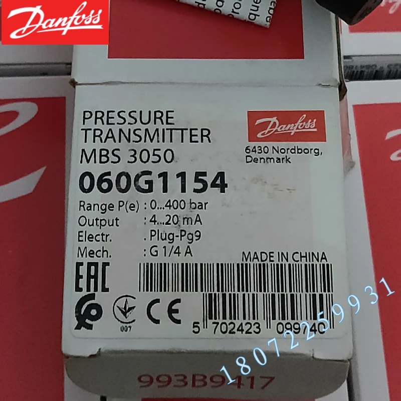 MBS3100-060G5531 Danfoss MBS3100 Series Pressure Sensor