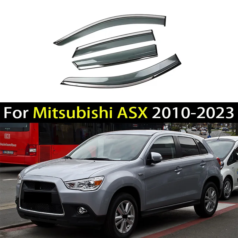 Car Window Visor For Mitsubishi ASX 2010 2011 2012 2013 2014 2015-2023 Deflectors Window Rain Guard Weathershield Sun Rain Guard