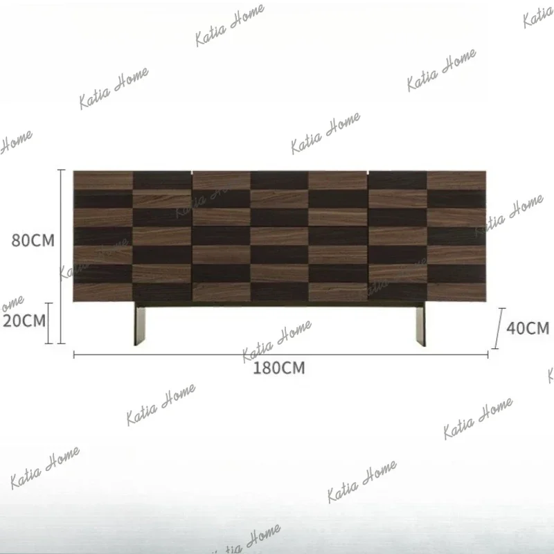 YJ Italian Luxury-style Living Room Cabinets Storage Modern Residential Villa Cabinets Designer Solid Wood Furniture Muebles LJ4