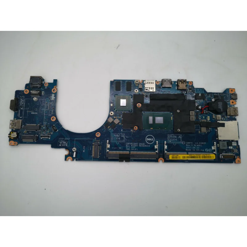 6JP6M FOR DELL Latitude 5480 Laptop Motherboard I5-7200U CDM70 LA-E082P 06JP6M