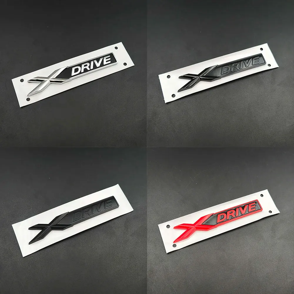 3D ABS Black S X Drive Logo XDrive Emblem Car Trunk Badge For 320d 520d 330i 730d X3 X5 740d 328i 525 530d Xdrive Sticker